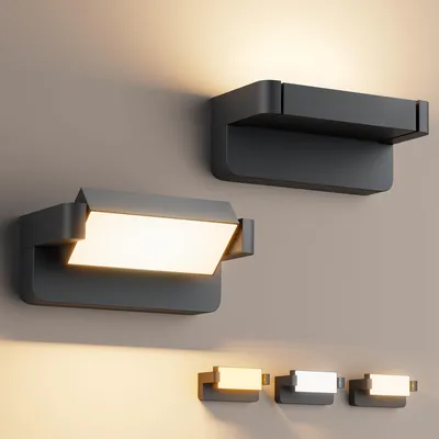 LED-Wandleuchte 24W, anthrazit, 3000K/4000K/6000K, IP65, 2er-Set