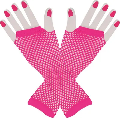 Produktbild von Fingerlose Netzhandschuhe pink