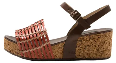 Image de Neosens Sandales à talons pour Femme S3220 BRAIDED BROWN-CORAL / ARROBA Couleur Marron