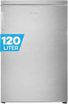 Produktbild von HEINRICHS Getränkekühlschrank 120L klein kompakt leise: 40db mit Gefrierfach( 13L) Mini-Bar; Tisch-Kühlschrank; Mini Kühlschrank mit Gefrierfach; perfekt geeignet für Büro Camping Garten Outdoor,inox