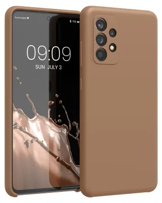 Produktbild von kwmobile Handyhülle für Samsung Galaxy A52 / A52 5G / A52s 5G Hülle - Case Silikon - Kabelloses Laden - Schutzhülle Cover in Macchiato