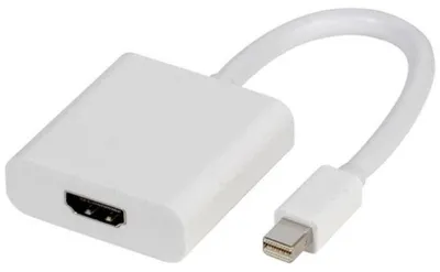 Obrázok produktu pre ViVanco™45495, 0,1 m, Mini DisplayPort, Typ HDMI (štandard), Samec, Samica, Čierna