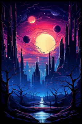 Obrázok produktu pre Plagát 56,6 x 86,4 cm Hviezdne mesto