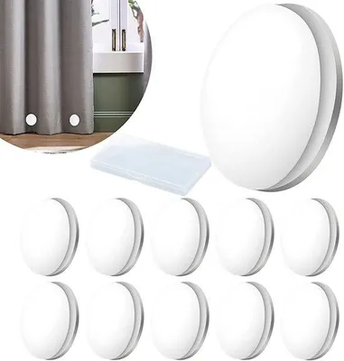 Produktbild von Ibenzoa® magnetische Gardinengewichte 10er Set, rund Ø 4 cm, 30 g, Kunststoff mit rostfreien Magneten – für Vorhänge, Tischdecken, Kühlschrank