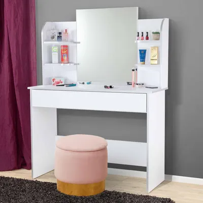 Produktbild von Nizza Sitzhocker mit Stauraum – modernes Design und edler Samtbezug, Sitztruhe oder Sitzbank, als Fußhocker oder Schminktischhocker, Rosa