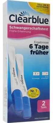 Produktbild von CLEARBLUE Schwangerschaftstest frühe Erkennung 2St PZN 14273256