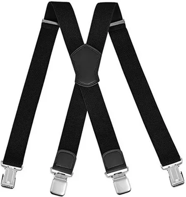 Produktbild von Verstellbare Hosenträger aus Leder und Metall – ein elegantes Accessoire – für besondere Anlässe