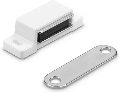 Produktbild von Magnetische Kastverschlüsse - 10er Set - Magnetische Schlossstifte für Schranktüren - Magnetische Schlosszubehör mit Platte - Haltkraft 14 kg