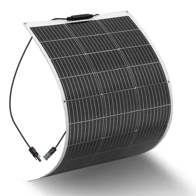 Immagine prodotto di Kit pannelli solari - Pannello solare monocristallino flessibile da 200W, 24V, con regolatore di carica, ideale per camper