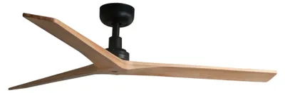Immagine prodotto di Ventilatore da soffitto a risparmio energetico con telecomando Klim M Nero / Rovere 125 cm
