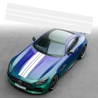 Produktbild von Aufkleber für die Motorhaube – Sportliche Vinyl-Dekoration