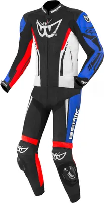 Produktbild von Berik Monza 2-Teiler Motorrad Lederkombi, schwarz/weiß/rot/blau, 50