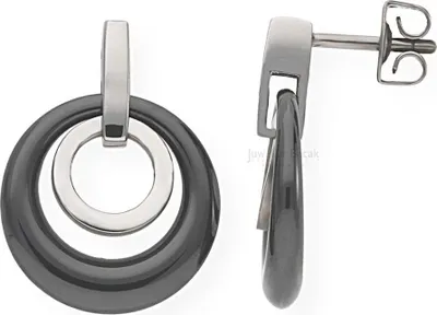 Produktbild von BOCCIA Titanium Ohrstecker Keramik Schwarz 0588-02