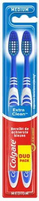 Productafbeelding van Colgate Tandenborstel Extra Clean Medium Duo (2 stuks)