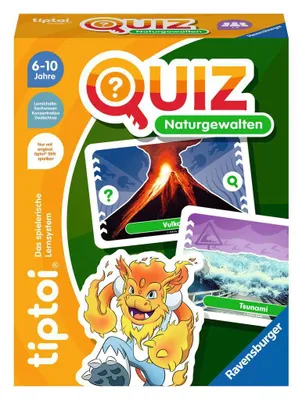 Produktbild von Ravensburger tiptoi 00167 Quiz Naturgewalten, Quizspiel für Kinder ab 6 Jahren, für 1-4 Spieler