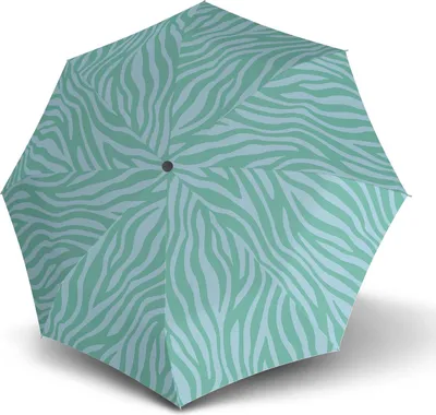 Produktbild von Knirps Taschenregenschirm Regenschirm A.200 Medium Duomatic Zebra Mint