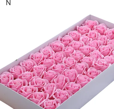 Produktbild von 50pcs 3-layer-simulierte Rose Duft Seifenblume Weihnachten Valentine Geburtstagsgeschenk-N