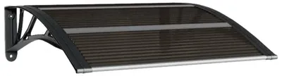 Produktbild von vidaXL Türvordach Schwarz 80x75 cm Polycarbonat