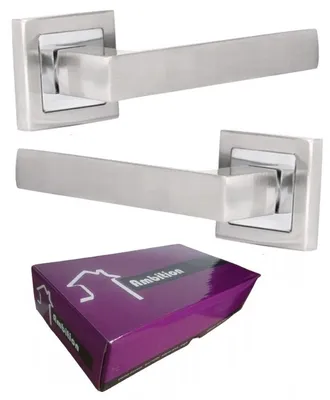 Produktbild von Steelfence TENORIO Türgriff Nickel Chrom Quadratisch