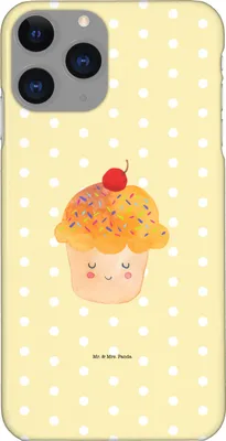 Produktbild von Mr. & Mrs. Panda Iphone 11 Pro Handyhülle Cupcake - Gelb Pastell - Geschenk, Wunder, Lustige Sprüche, Muffin, Cupcakes, Küche Deko, Motivation, Spruch, Handy Case