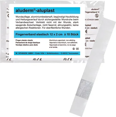 Immagine prodotto di SÖHNGEN 1009163 benda per dita aluderm®-aluplast - elastica, 12 x 2 cm, 10 pezzi