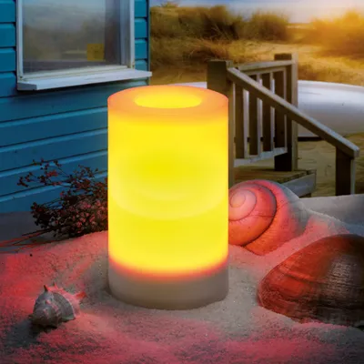 Produktbild von esotec Solar LED-Kerze Mila 7,5x12cm Flackerlicht Kerzenlicht wetterfest 102232