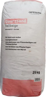 Produktbild von 25kg  Optolith® Quarzsand Körnung 0,1-0,4mm