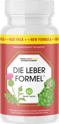 Image de La formule du foie en gélules - avec des ingrédients naturels - convient aux femmes & aux hommes - 60 gélules par boîte