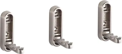 Immagine prodotto di Ganci da Bagno Cucina Set da 3 Pezzi Estraibili Eleganti Argento
