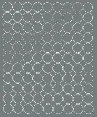 Immagine prodotto di Adesivi rotondi, diametro 2 cm, pois, 99 pezzi, grigio lucido