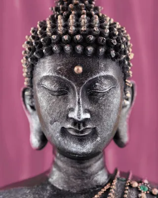 Obrázok produktu pre Budhizmus Art Print Picture - Budha Statue Pink (50 x 40 cm)