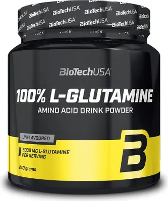 Image de Biotech USA 100% L-Glutamine 240g