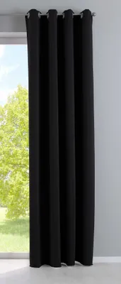 Produktbild von Vorhang Blickdicht »NewYork« Schwarz HxB 245x140 cm 1er-Pack Thermo-Gardine Verdunkelungsvorhang Blackout Ösen schalldämmend UV-Schutz Raffhalter, 201920600