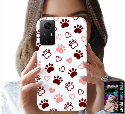 Obrázek produktu pro Pouzdro Pro Xiaomi Note 12S 4G - Psí Tlapky Na Bílém Pozadí, Pes, Kočka, Medvěd