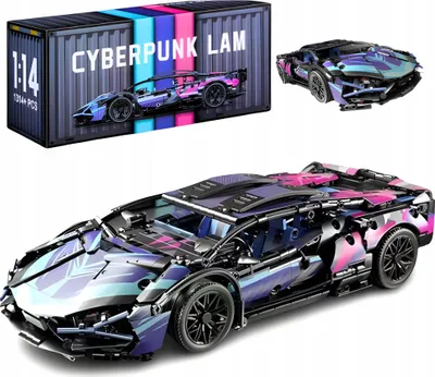 Immagine prodotto di Set di mattoncini Cyberpunk Mega Lamborghini - 1314 elementi Regalo perfetto