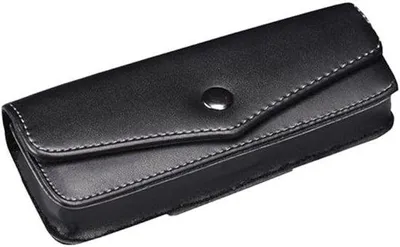 Produktbild von Schwarzes Leder-Hardcase, schwarz, ein Größe passt alle