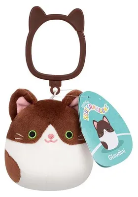 Imagen del producto de Squishmallows Glaudini, osito de peluche, 9 cm, color marrón. Para niños, talla única