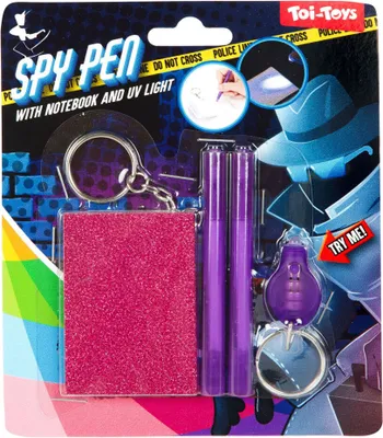 Immagine prodotto di Toi-Toys Penna spia Taccuino segreto + 2 penne e luce