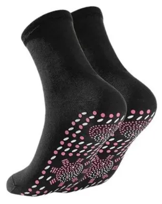 Produktbild von Beheizte Socken, selbsterwärmende Turmalin-selbsterwärmende magnetische Massagesocken für Männer und Frauen, Fußwärmer, ideal zum Bergsteigen, Skifahren, Angeln im Freien