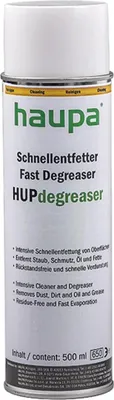 Image de Dégraissant rapide HAUPA, HUPdegreaser, aérosol, 500 ml, 1 pièce.