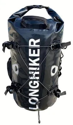 Produktbild von 30L Wasserdichter Rucksack - Dry Bag Rolltop - IPX7 Wasserdicht - Schwimmfähig - Für Kajak, Wandern, Angeln, Stand Up Paddling, Motorrad - Robuster Polyester
