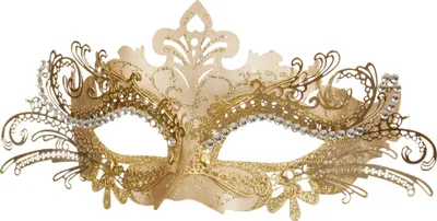 Produktbild von Venezia Metallmaske filigran Augenmaske Gold für Erwachsene
