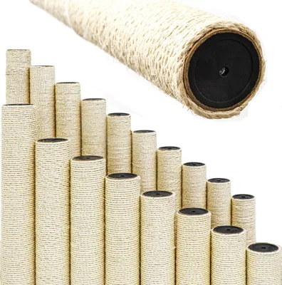 Produktbild von Sisalový sloupek D 45 cm / průměr 9,2 cm / 2 x vnitřní závit M8