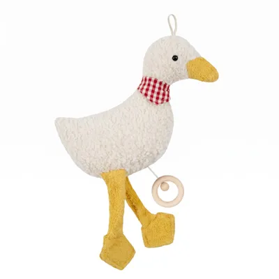 Produktbild von Efie  Baby Spieluhr Gans gelb – Melodie Au clair de la Lune, Kuschelspieluhr aus kbA Baumwolle,  Germany