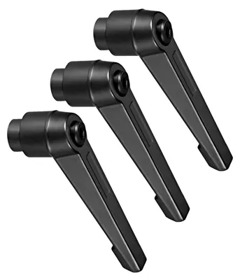 Klemhendel M10, 73 mm, schwarz, 3 Stück
