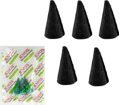 Produktbild von KNOX Räucherkerzen XXL Riesen 5er Set - mit 3er Probe "Meeresbrise" - Angenehmer Duft von Opium - Große Räucherkerzen