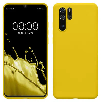 Produktbild von kwmobile Handyhülle für Huawei P30 Pro Hülle - TPU Case - Kabelloses Laden - Schutzhülle Cover in Strahlend Gelb