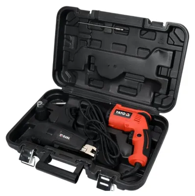 Productafbeelding van Yato YT-82071, Elektrische schroevendraaier, Pistoolgreep, 1/4", Zwart, Rood, IPX0, 5500 omwentelingen per minuut
