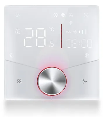 Obrázek produktu pro WiFi termostat klimatizace, 5+2 dny, 6 období, programovatelný centrální regulátor teploty klimatizace, bílý