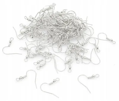 Produktbild von MIXFORM Offene Ohrhaken mit Kugel Platinfarben 18mm